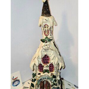 Blue Sky 14" Christmas Church Village Figurine By Heather Goldminc "Come All Ye